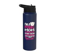 Pitbull Mom Pit Bull Terrier Mommy Pibble Mother's Day Stainless Steel Insulated Water Bottle