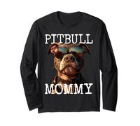 Pitbull Mommy Mama Mothers Day American Pit Bull Terrier Mom Long Sleeve T-Shirt