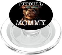 Pitbull Mommy Mama Mothers Day American Pit Bull Terrier Mom PopSockets PopGrip for MagSafe