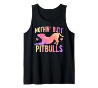 Pitbull Nothin' Butt Pitbulls Watercolor Cute Dog Mom Tank Top