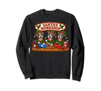 Pitbull Pittie Dog Santa's Workshop Toys Presents North Pole Sweatshirt