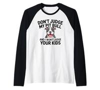 Pitbull Pittie Pit Bull Mom Dad Sarcastic Rescue Advocate Raglan Baseball Tee