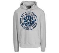 Pitbull San Diego Sun Hooded Sweatshirt - Grey Melange