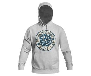 Pitbull San Diego Sun Hooded Sweatshirt - Grey Melange