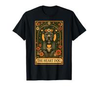 Pitbull Tarot Card Vintage Cute Pit Bull The Heart Dog Love T-Shirt