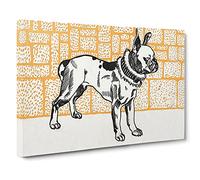 Pitbull Terrier By Moriz Jung Canvas Print for Living Room Bedroom Home Office Décor, Wall Art Picture Ready to Hang, 30 x 20 Inch (76 x 50 cm)