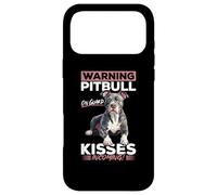 Pitbull Terrier Dog Breed Warning: Pitbull on guard, kisses Case for iPhone 17 Pro Max