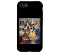 Pitbull Two Moms Life Selfie Mother's Day Queer Mom Pride Case for iPhone SE (2020) / 7/8
