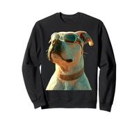 Pitbull with Sunglasses Pittie American Pit Bull Terrier Sweatshirt