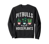Pitbulls and Houseplants Design for Plant Lovers Sweatshirt