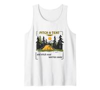 Pitch A Tent Camping Adventure Nature Lover Design Tank Top