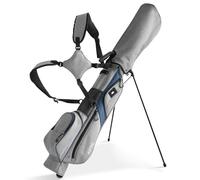 Pitch n Putt Small Golf Stand Bag - 3 Divider, Fit Up to 8 Clubs, Lightweight with Rain Cover & Strap for Men & Women