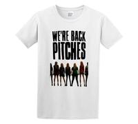 Pitch Perfect 2 The Barden Bellas Poster Design Cotton T-Shirt White L