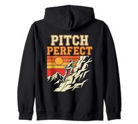 Pitch Perfect Rock Climbing Mountain Sunset Zip Hoodie