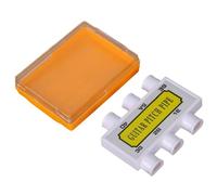 Pitch Pipe 6 hole Pitch Pipe Precise Eadgbe Guitar Tuning Tool Portable ideal for Singers With Orange Storage Case