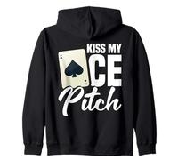 Pitch Player Cards Player Card Game Kiss Ace Pitch Player Zip Hoodie
