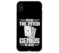 Pitch Player Enthusiast Cards Tournament Genius Pitch Case for iPhone XS Max