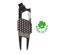 Pitch Repair Tool, Portable Metal Golf Ball Marker - Lightweight Gadget Bottle Opener Bag Accessory for Men Women Beginners