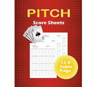 Pitch Score Sheet: Professional Baseball & Softball Pitch Tracking Logbook for Recording Games, Player Performance, and Score Analysis - Ideal for Teams, Coaches, and Scorekeepers