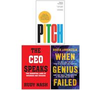 Pitch, The CEO Speaks & When Genius Failed 3 Books Collection Set
