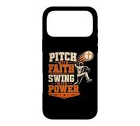 Pitch With Faith Swing With Power Baseball Bible Verse Faith Case for iPhone 17 Pro Max