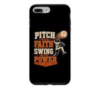 Pitch With Faith Swing With Power Baseball Bible Verse Faith Case for iPhone 7 Plus/8 Plus