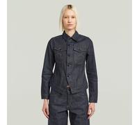 Pitched Hem Slim Selvedge Jacket - Dark blue - Women XXS