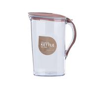 Pitcher 2.1L Large Plastic Water Pitcher with Lid and Handle Home Square Kettle Fridge, Tea, or Juice Containers(Pink)