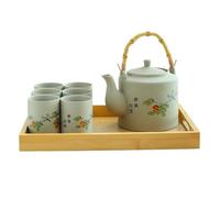Pitcher Large-Capacity Lifting Beam Tea Set Complete of one Pot and six Cups Chinese Restaurant Kettle and for Home use