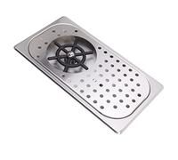 Pitcher Rinser, 304 Stainless Steel Glass Rinser with Drip Tray for Home Kitchens, Cafes, Bars, Multi Angle Nozzle, Bar Sink with Glass Rinser (Stainless Steel Color A)