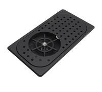 Pitcher Rinser, 304 Stainless Steel Glass Rinser with Drip Tray for Home Kitchens, Cafes, Bars, Multi Angle Nozzle, Bar Sink with Glass Rinser (Black)