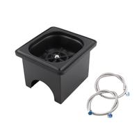 Pitcher Rinser, Automatic Stainless Steel Pitcher Rinser, Kitchen Sink Glass Rinser with Drain and Drip Tray, Automatic Glass Cup Washer for Bar, Home, Cafe(7.2x6.8x5.6in)