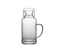 Pitcher with Lid Transparent Glass Pitcher Large-Capacity Water Jug Jug for Iced Tea(Small)