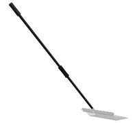 Pitchfork Handle Black Steel Ø3.5x127.5cm Rubber Grip Replacement Durable Strong