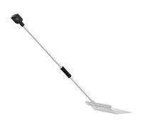 Pitchfork Handle Silver Ø11x114 cm Steel D-Grip Split 2-Piece Lightweight Soft