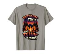 Pitchin' Tents And Tellin' Stories Camping T-Shirt