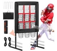 Pitching Net for Effective Baseball and Softball Training - Adjustable Strike Zone Design for Practice Excellence