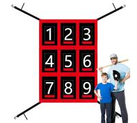 Pitching Net - Softball Practice Tool, Batting Target | Hardball and Softball Batting Aid, Strip Attack Zone Net for Precision Training, Return Trainer