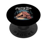 Pitching Tents Since The 90s Nostalgia Camping PopSockets Adhesive PopGrip