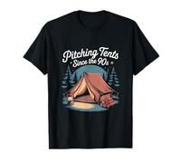 Pitching Tents Since The 90s Nostalgia Camping T-Shirt