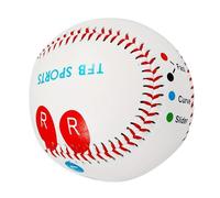 Pitching Trainer Baseball - 9 Inch Practice Throw Ball, Finger Marked Pitch Guide | Color Coded Grip Aid For Learning Throws, Rounders Procedure Trainer For Youth Athletes, Beginners, Home Practice