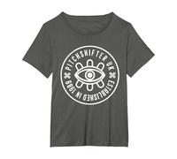 Pitchshifter Established in 1989 Seal T-Shirt, Women's Plus, Asphalt Grey, 6X
