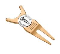 PitchWiz ProGenII 4-in-1 Golf Tool - Golf Club Rest/Prop Ball Marker, Putting Alignment Aid, Pitch Mark Repair Divot Tool