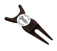 PitchWiz ProGenII 4-in-1 Golf Tool - Golf Club Rest/Prop Ball Marker, Putting Alignment Aid, Pitch Mark Repair Divot Tool