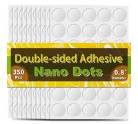Piteno® 350pcs Double Sided Adhesive Dots, 0.75" Clear Removable Adhesive Mounting Putty, Waterproof No Trace Dot Adhesive Putty for Poster Picture Festival Decoration Museum (20mm)