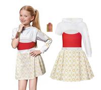 Pitevotur Girls Zombies 4 Costume Nova Cheerleading Cosplay Outfit Halloween Party Fancy Dress for Kids 5-12 Years