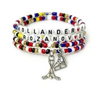 PITFEROCE 4Pcs Heated Rivalry Merch Beaded Bracelets, Ilya 81 & Shane 24 Inspired, Hockey Romance Jewelry Gifts for TV Show Fans, Series Viewers & Book Lovers