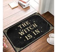 PITFS Front Door Mat Indoor The Witch Is In Doormat Bathroom Stuff Welcome-Ish Door Mat(40X60CM)