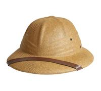 Pith Helmet, Adult Hat Pith Hat Helmet Jungle Sun Hats Guide Costume Accessory for Men and Women, Light Coffee