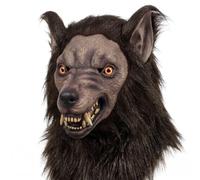 PithCogent Scary Werewolf Mask for Adults Halloween Wolf Costume Mask Scary Animal Masks Horror Monster Realistic, Brown